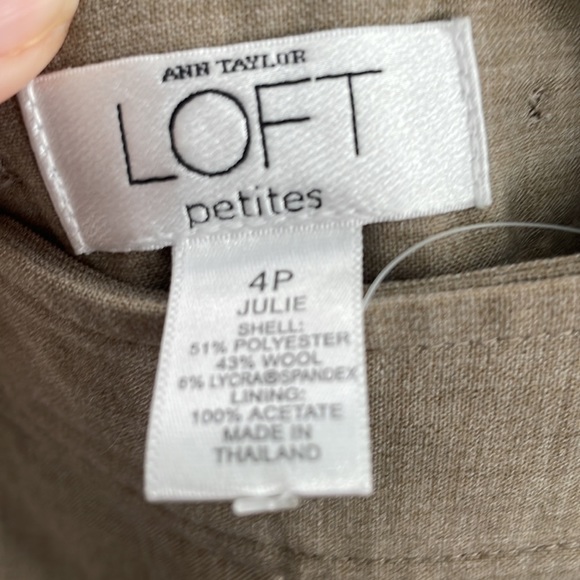 Ann Taylor LOFT some tan Julie style 4P - Picture 7 of 7